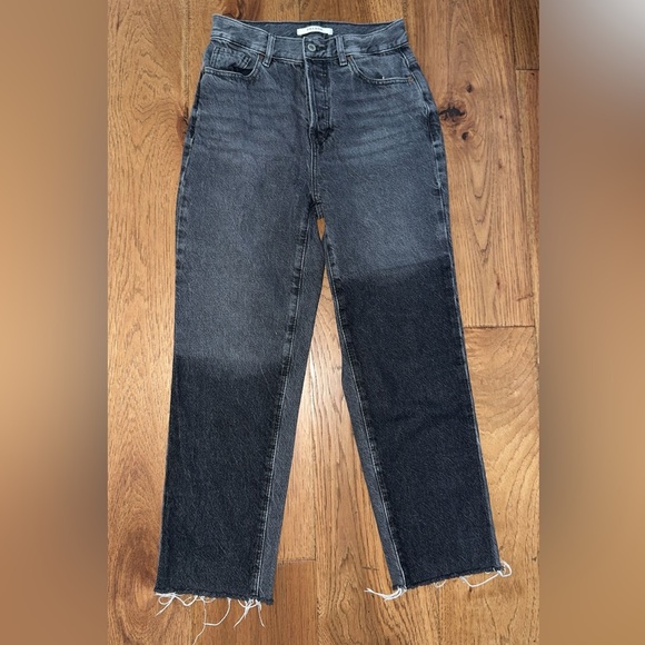 PacSun Dark Gray Straight-Leg Jeans - Picture 1 of 3